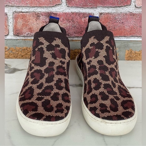 Rothy's leopard print high top sneakers size 7.5 - Picture 2 of 11